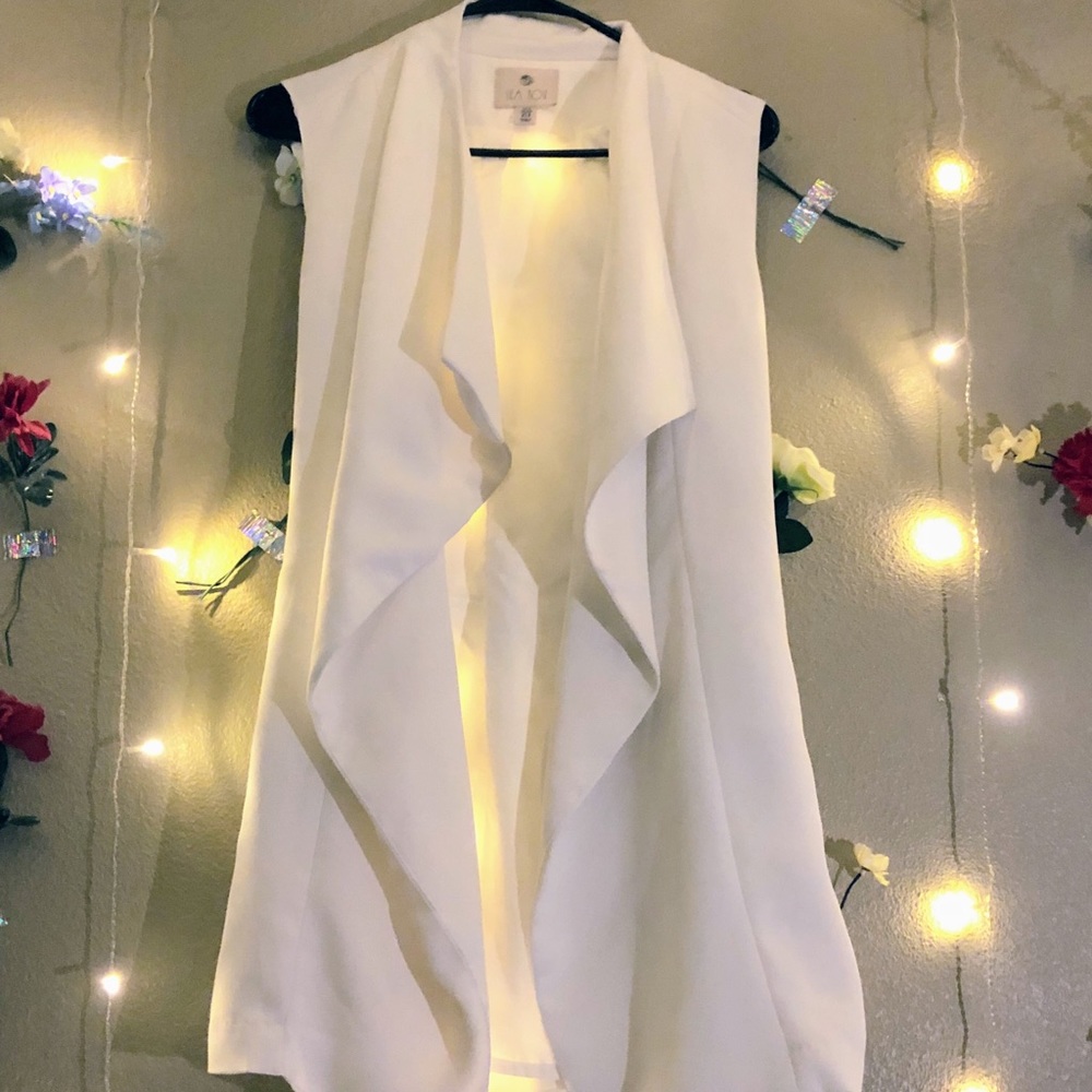White vest coat